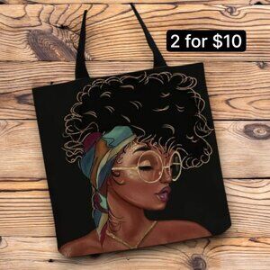 Ethnic Eclectic Art Fabric Cavas Strap Tote Shopping Beach Bag